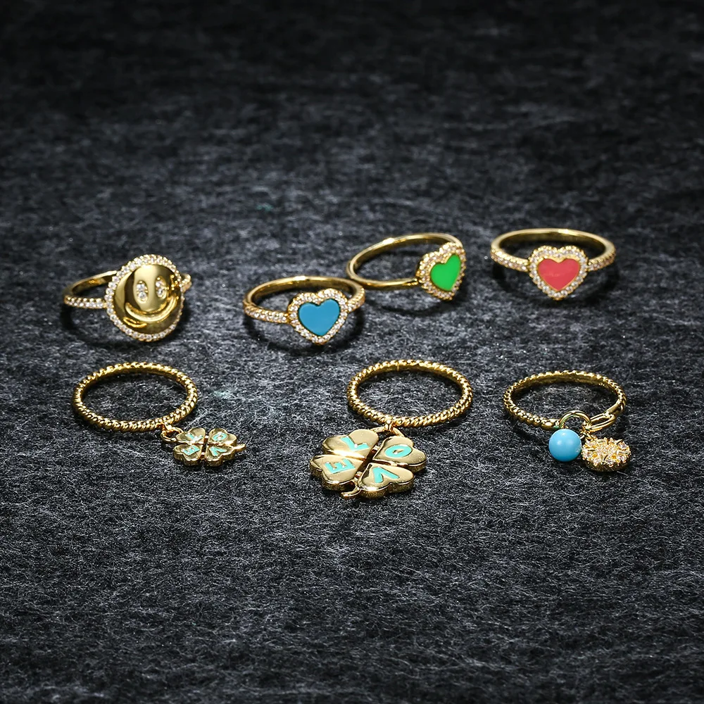 

LIDU высококачественное кольцо из серебра 925 пробы в форме сердца со смайликом персонализированное универсальное стильное украшение подарки...