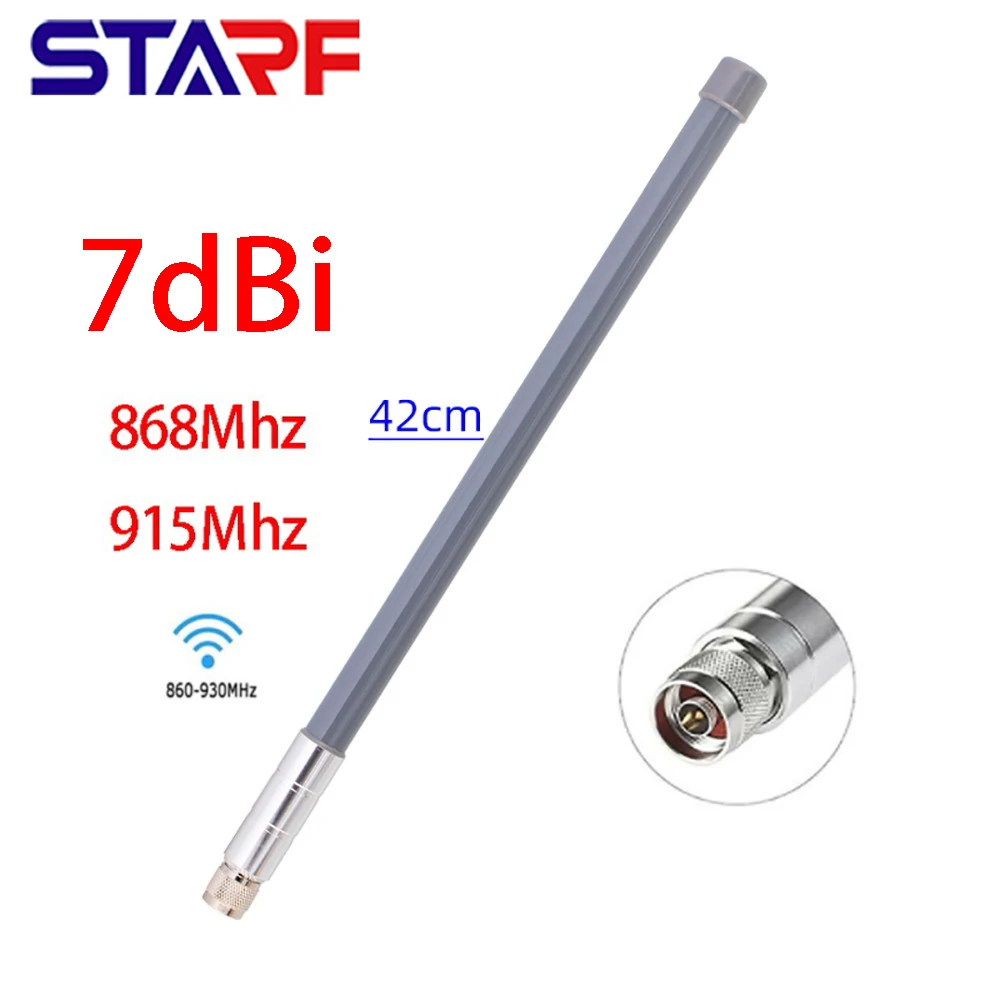 

4-7DBI Outdoor LTE N-Male Waterproof LORA Antenna Fibreglass Omni Antenna 868MHz 915MHz For Helium Hotspot HNT Miner Lorawan