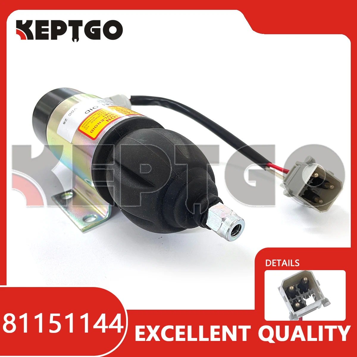 28В 81151144 Соленоид остановки отключения топлива для двигателя Perkins Volvo Penta 872805 1318039