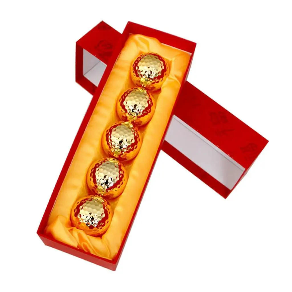 

Premium Golf Gift Balls Storage Case Box Chinese Knot Decor Club Souvenir A
