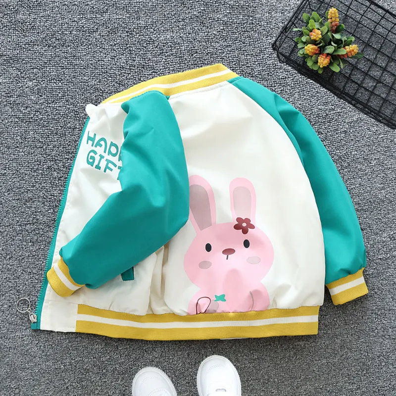 Весна-Осень 2024 пальто на молнии для мальчиков и детей с круглым вырезом карманами