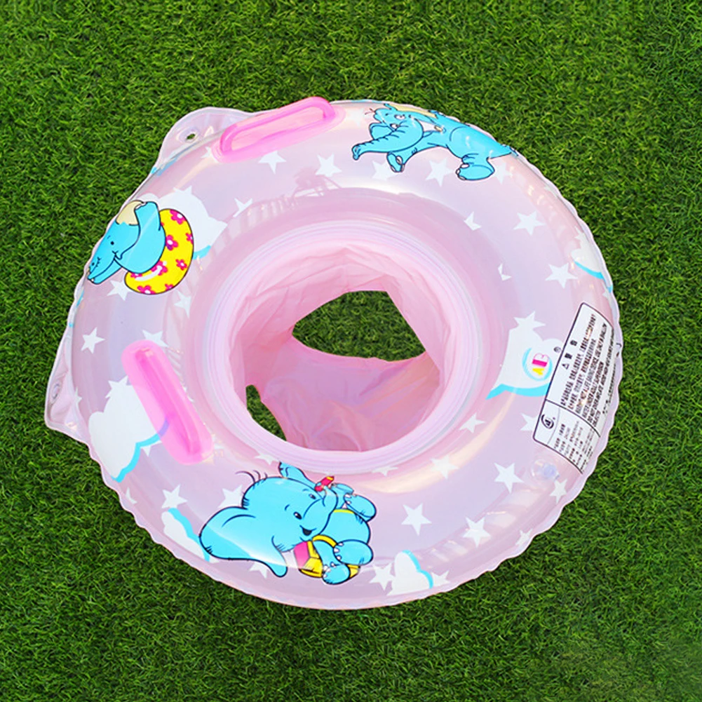 

PVC Inflatable Swimming Rings Kids Infant Floating Swimming Circle with Dual Handle Pool Beach Party Water Toys