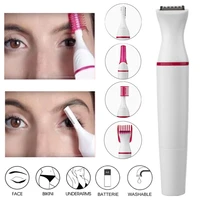 5 in 1 electric eyebrow trimmer multifunctional professional body trimmer bikini area nose facial hair removal tool