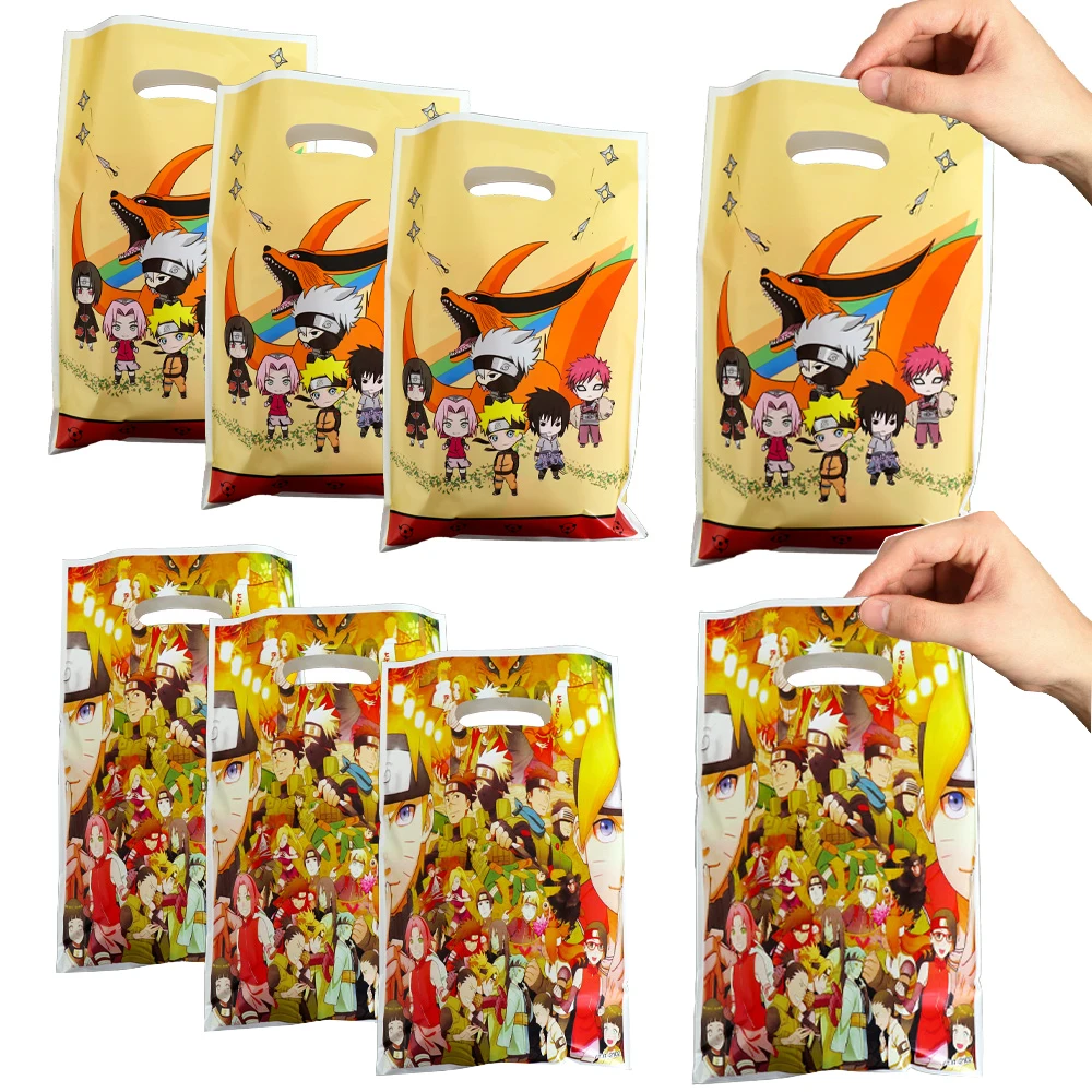 

40/30/20/10PCS Naruto Birthday Decoration Gift Bag Package Birthday Gift Baby Shower Kids Birthday Party Supplies Candy Bag