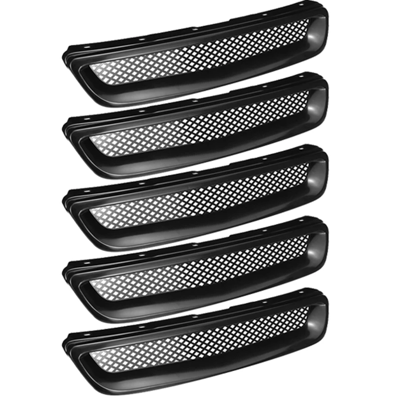 Черный автомобильный передний бампер из АБС-пластика решетка накладка на