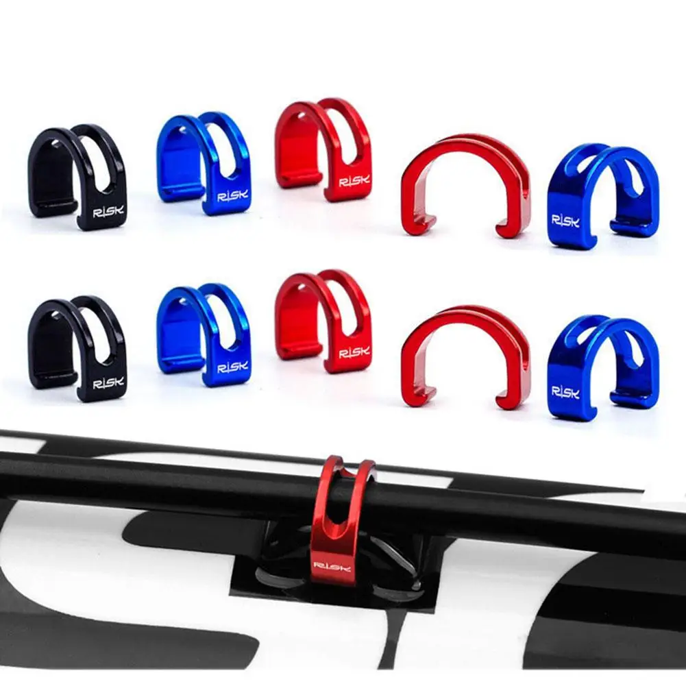 

5pcs Bicycle Line Tube C Type Buckle Aluminum Alloy Hollow U-type Fixed Buckle Mountain Bike Cycling Accessories