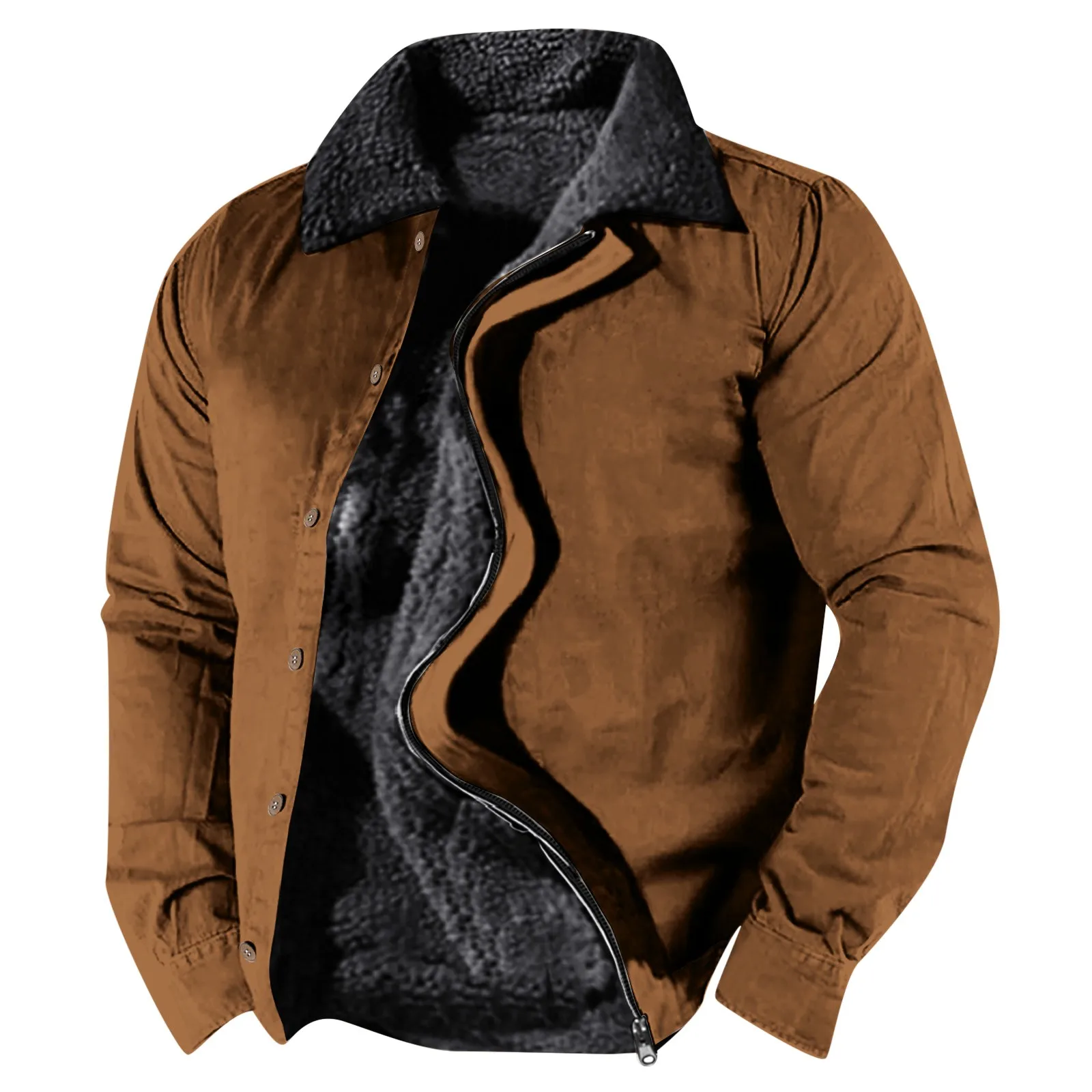 

Мужские теплые пальто плюс бархатные толстые вельветовые куртки мужской меховой воротник зимняя повседневная куртка мужская одежда верхняя одежда термальная одежда