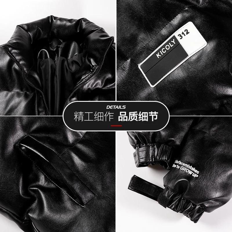 2022 New Winter Jacket Men Casual Wear Padded Warm Coat Male  Thicken Coat Man's Windproof Fashion Black Coat