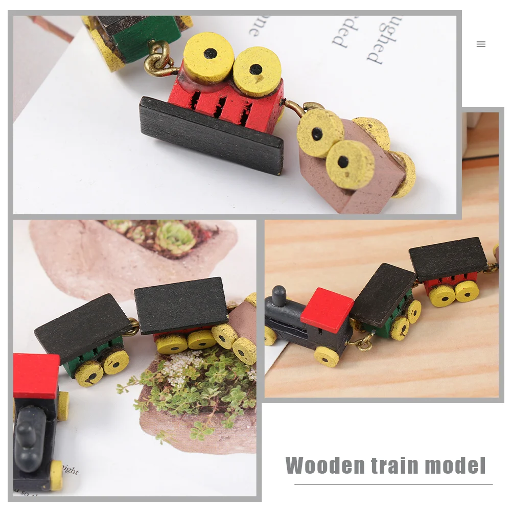 3 шт. дом поезд детские рождественские украшения деревянные топперы для торта