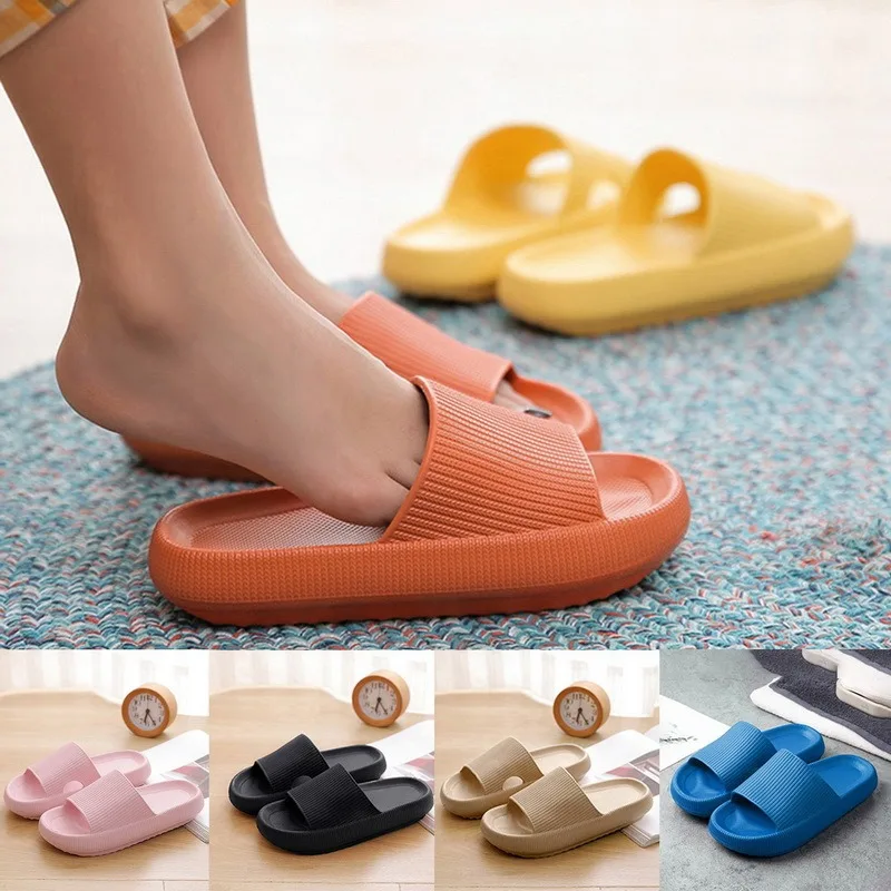 

Women's flip-flops Soft Sandals Sole Eva Slippers Indoor Couples Shoes Home Bathroom Non-slip Slippers Platform Sandals For Men