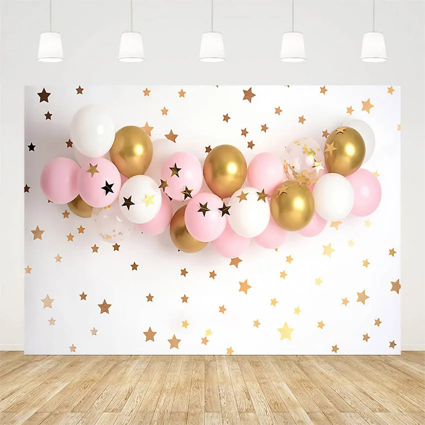 

Фон для фотосъемки Mehofond розовый воздушный шар цветы принцесса портрет на 1-й День рождения золотые фоны для фотостудии фотозона
