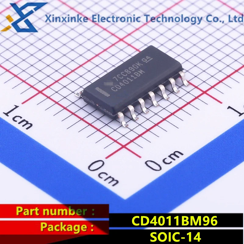 

CD4011BM96 SOIC-14 CD4011BM Logic Gates Quad 2-In. CMOS CD4011B CMOS Quad 2-input NAND gate Brand new Original