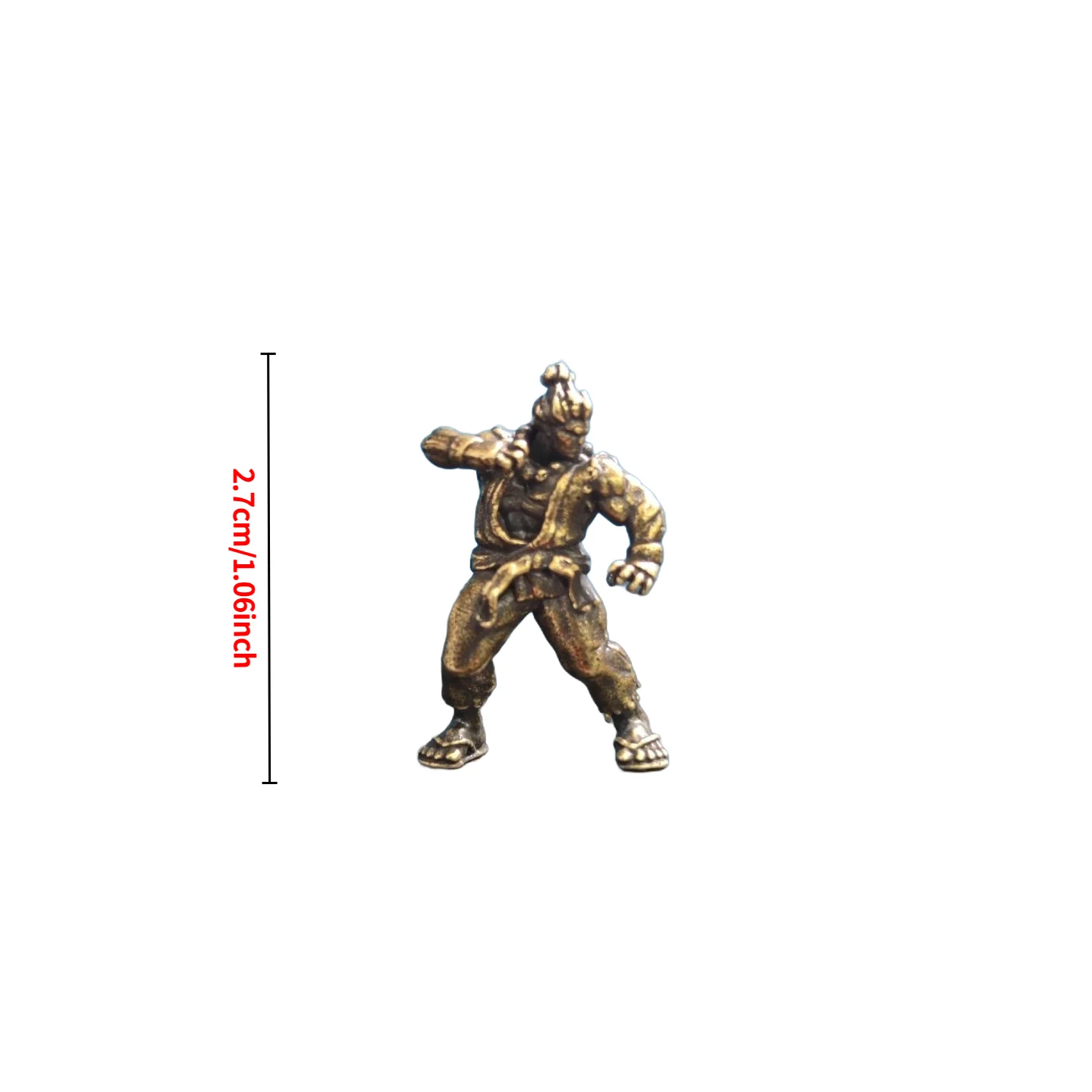 

Мини-фигурка боевого художника из меди