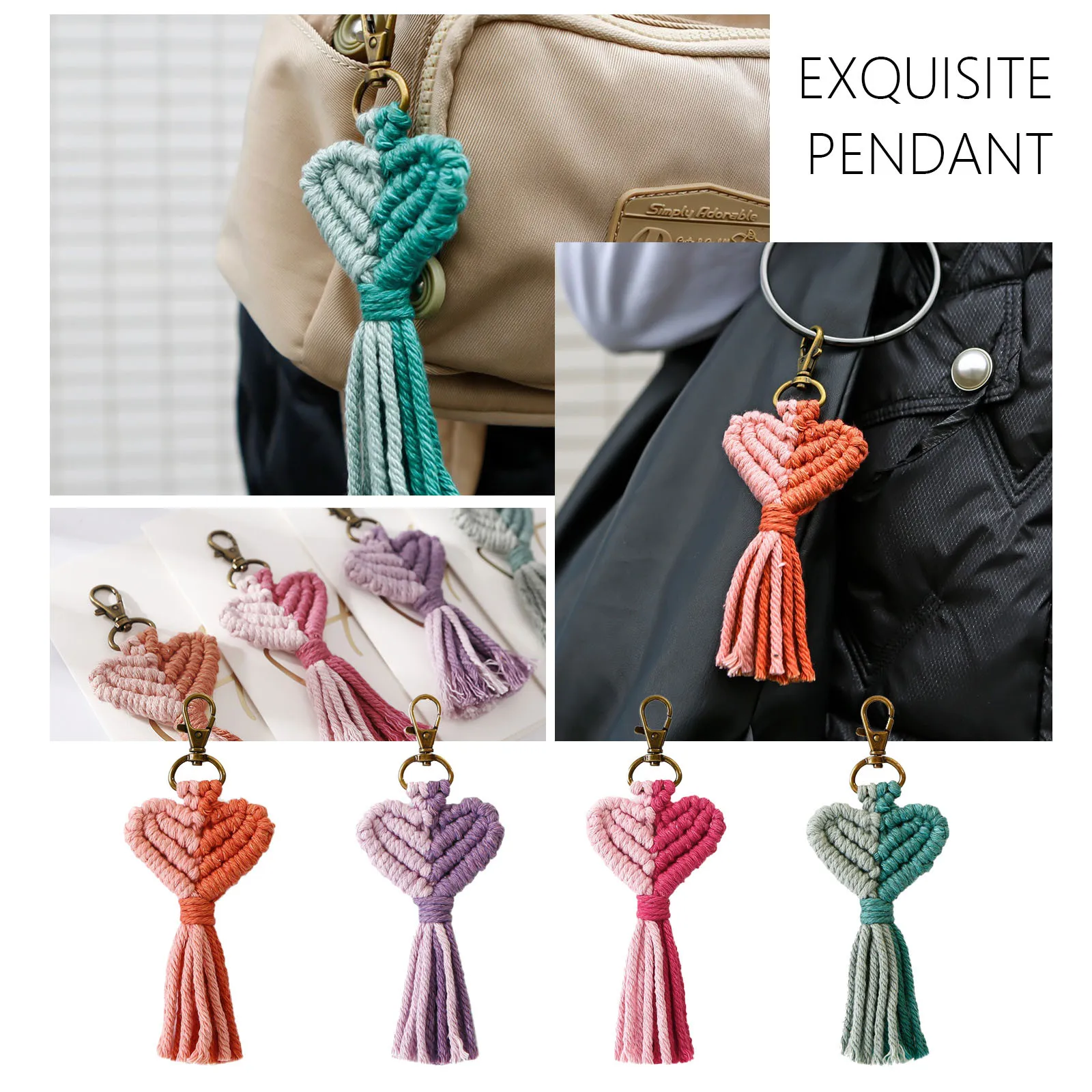 

Подвеска ручной работы, настенная Подвеска из полиуретана и хлопка, украшение для дома, красивая элегантная Подвеска для школьных сумок