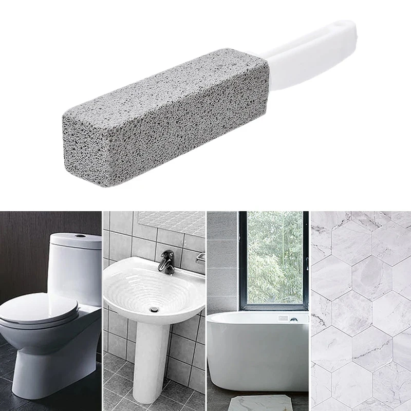 

Pumice Stone Toilet Brush Bathroom WC Toilet Cleaning Brush Wand Tile Sink Bathtub Limescale Stain Remove Washing Cleaning Tool