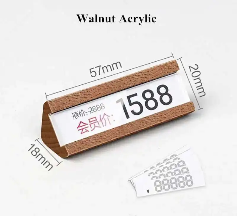 

Деревянный держатель для ценника Loripos