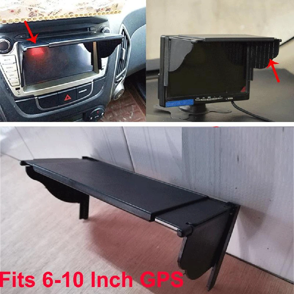 

1pcs Sunshade Visor For 8-Inch GPS Sunshade Visor Lens Hood Anti-Glare Car Navigator Cover ABS Black Non-toxic Environmental