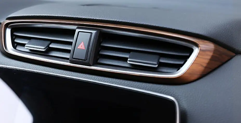 Роскошная хромированная деревянная рамка для Honda CRV 2017 декоративная автомобилей