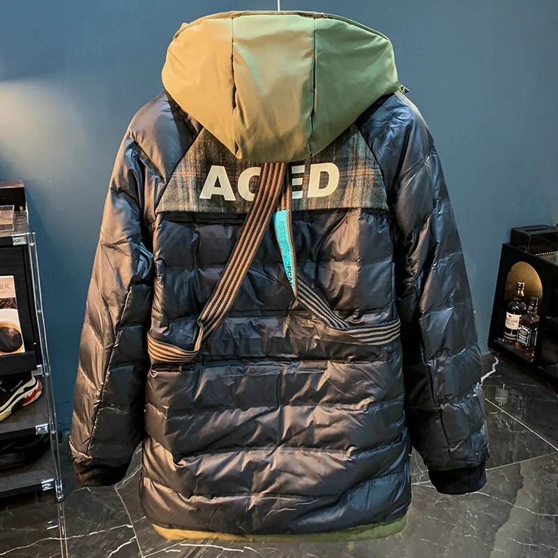 Мужской пуховик с капюшоном цвет в ассортименте