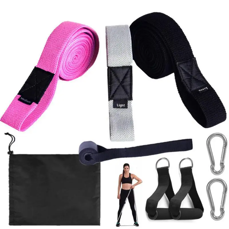 

9Pcs Yoga Resistance Band 2080 Laps Fitness Pull Ring Training Band Strength Pull Up Resistance Bands Portable Fitness Equipment