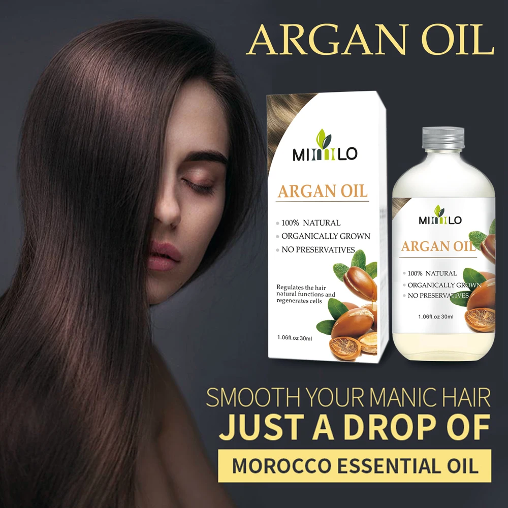 

Morocco Argan Oil Hair Care Keratin 100% PURE Glycerol Nut Oil Hairdressing Hair Mask Essential Moroccan Oil Hair Treatment Care