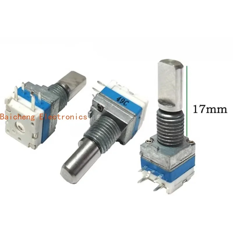 

10 шт. энкодер 09 рация с нажимным переключателем 20 позиционирования 20 импульсных потенциометров 5-контактный 17 полувал