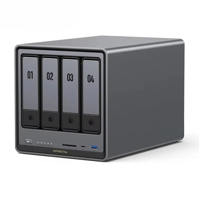 Фото DXP00 Plus 4-дисковый NAS-сервер Dktop с процессором Pentium Gold Core, поддержкой 4K и частотой 60 Гц, внешнее хранилище (на дисках) №1