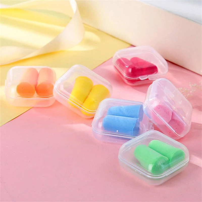 

1Pair Boxed Soft Foam Ear Plug for Sleep Noise Reduction Foam Earplug for Anti-Interferen Noise Insulation Prevention Earplugs