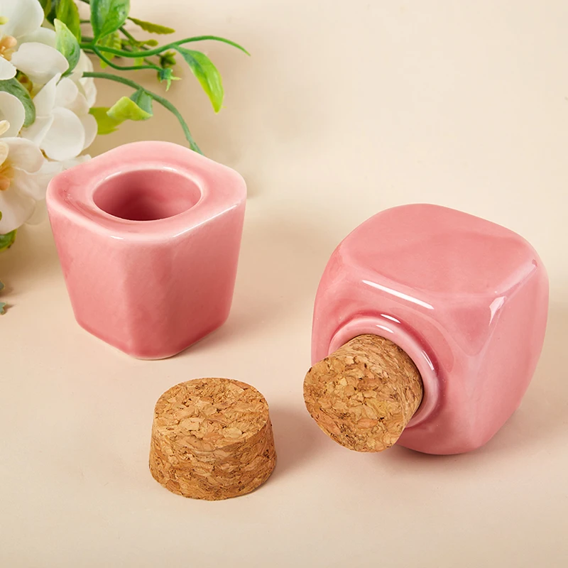

1 шт. фарфоровая розовая акриловая стеклянная посуда для дизайна ногтей, фотография с пробкой, конусная Хрустальная чашка для маникюра