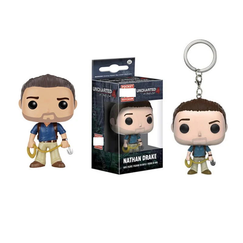 

Mysterious Sea Area Vinyl Keychain Action Toys Uncharted 4 Nathan Drake Figure key Ring