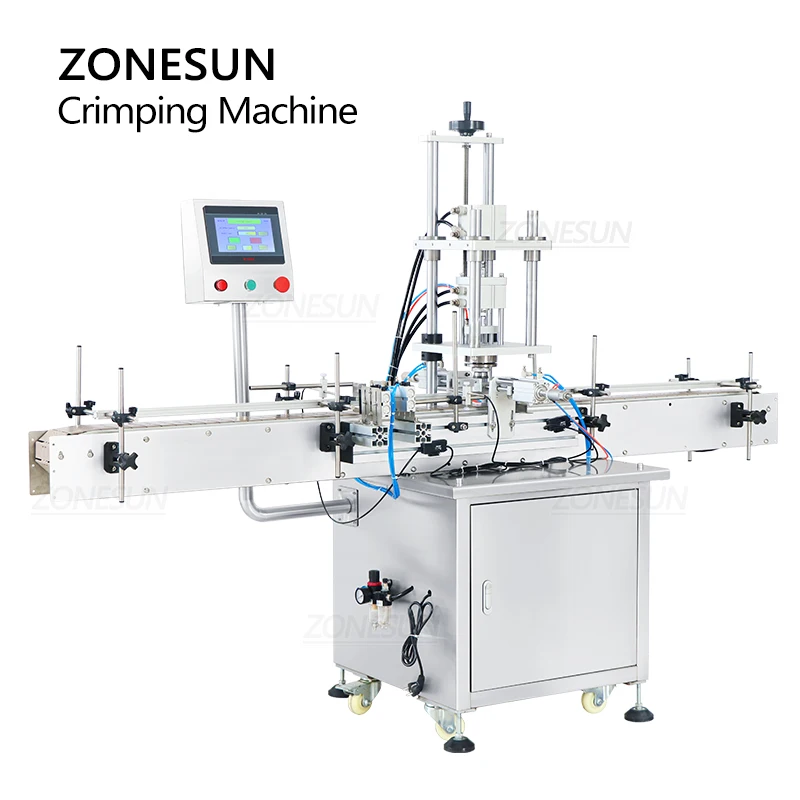 ZONESUN ZS-YG11 автоматическая машина для обжима крышек парфюмерных бутылок