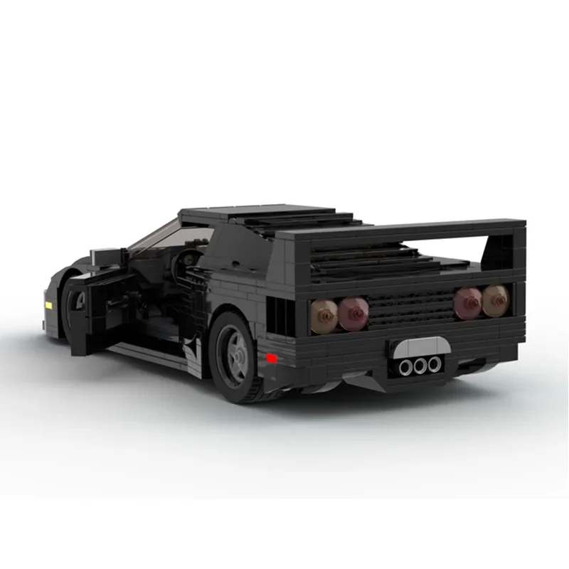 Креативный экстрактный технический автомобиль MOC 10248 Ferraried F40 Speed Champions City Супер