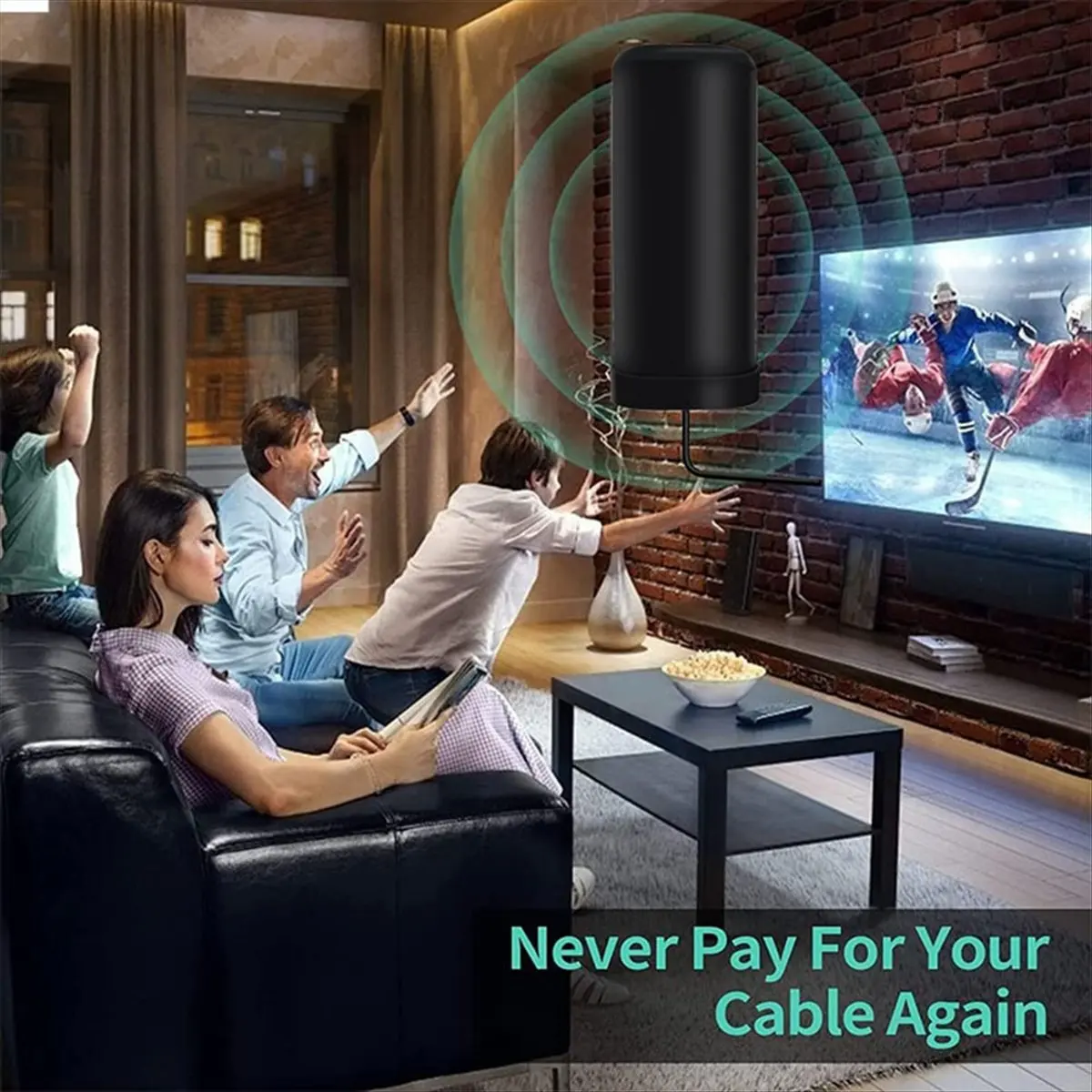 Фото Новая цифровая ТВ-антенна A72Z для помещений и улицы, тип HD DTMB DVB-B2 ATSC, для приема наземного эфирного телевидения №3