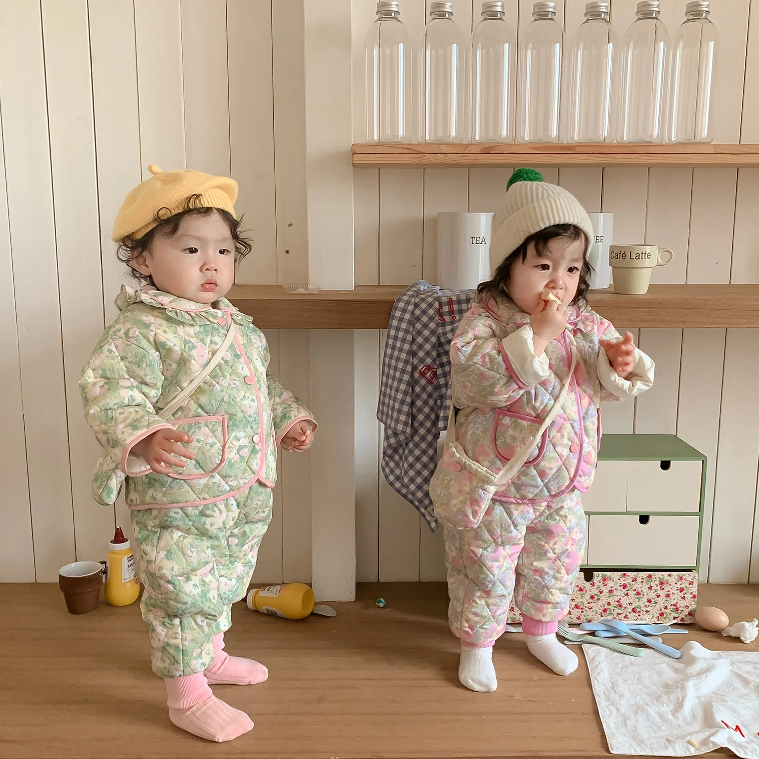 Criscky Spring Autumn Children Clothing Suit Baby Boys Girls Clothes Kids Jacket Pants 2Pcs/Sets Fahion Toddler Down Set