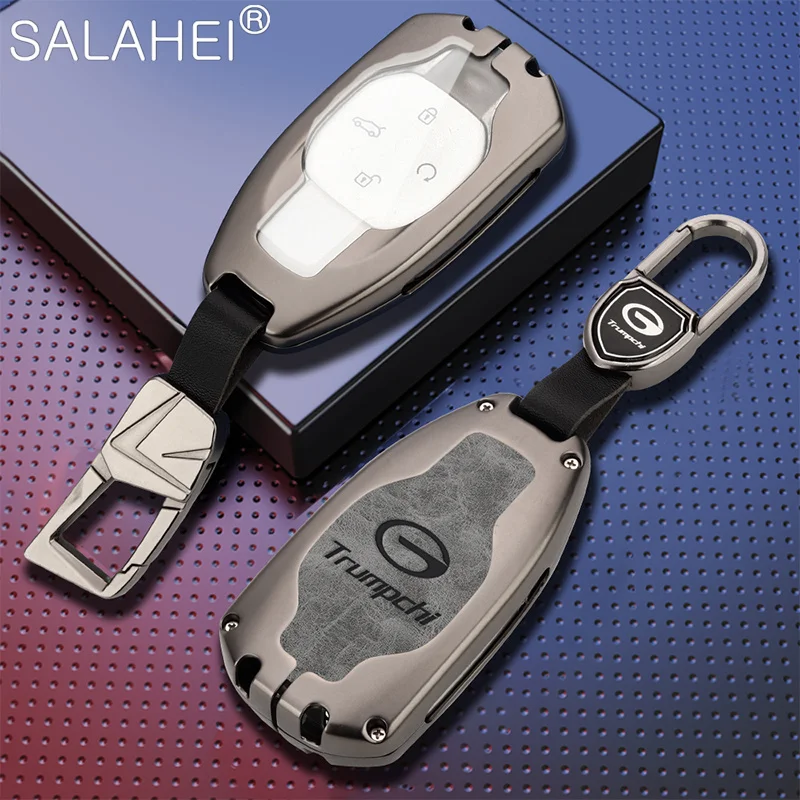 

Zinc Alloy Car Key Case Cover Bag Shell Holder Protector Fob For Trumpchi GAC 2021 Empow J11 J15 J16 J12 J13 J14 GS8 Accessories