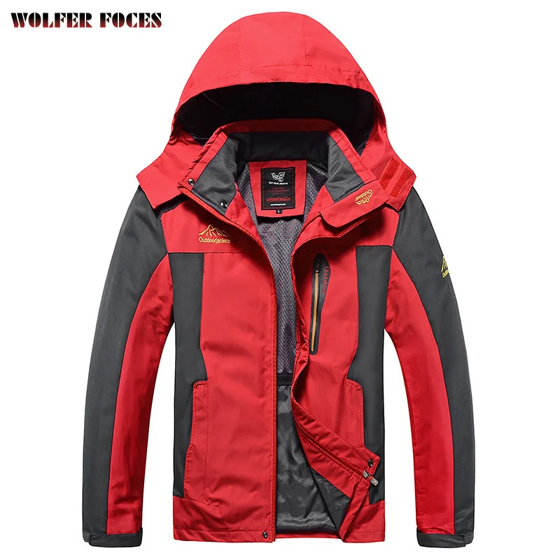 

Outdoor Stormsuit Large Men's Field Fishing Suit Winter Windproof And Cold Resistant Plush Thickened Mountaineering Jacket Men's