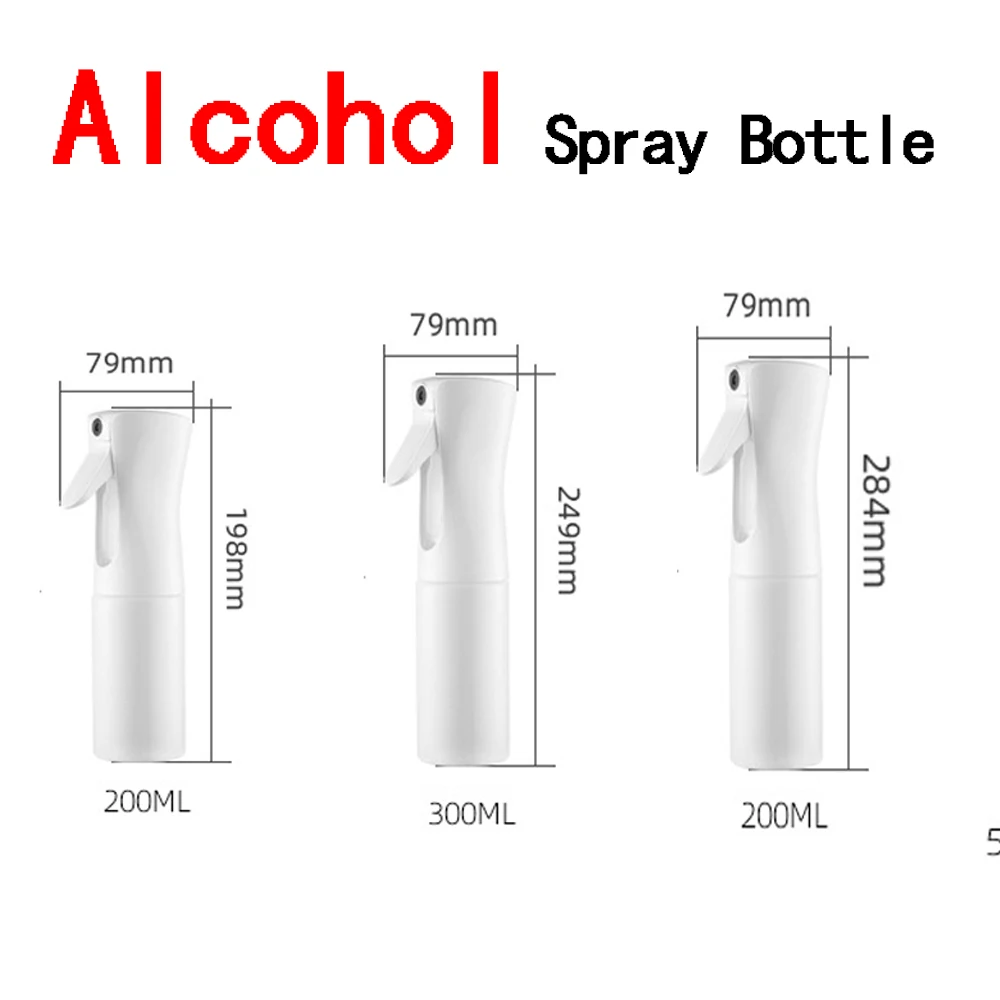 

200ml 300ml 500ml Alcohol Spray Misting Bottle Fine Mist Sprayer Bottle Ultra Fine Continuous Water Mister For Salon Garden