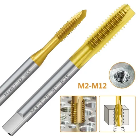 Метчик xcan HSS M2-M16  титановое покрытие
