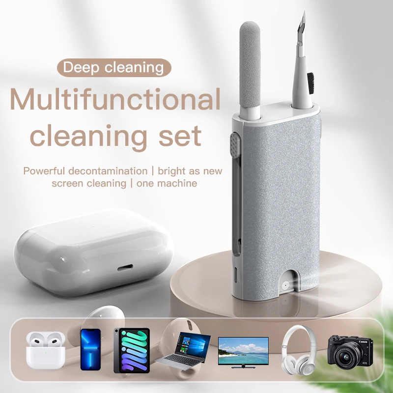 5 in 1 Earphone Cleaner Brush Kit Camera Phone Tablet Laptop TV Screen Cleaner Kit Clean Brush Pen for Xiaomi Airdots 3Pro