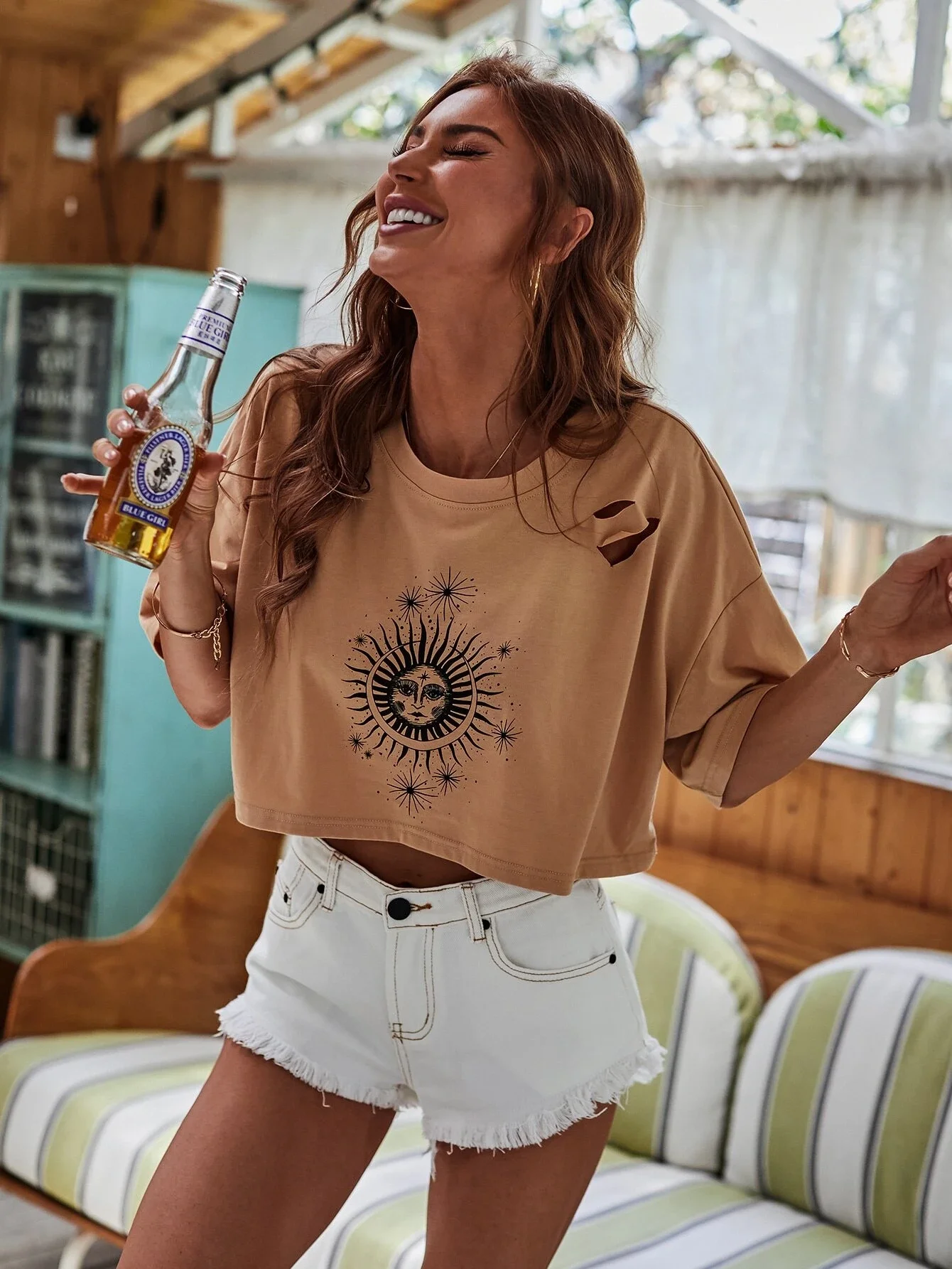 

Beautiful Line Face Print T Shirt Women 90s Graphic T-shirt Harajuku Summer Tops Tee Cute Short Sleeve Casual Female Top