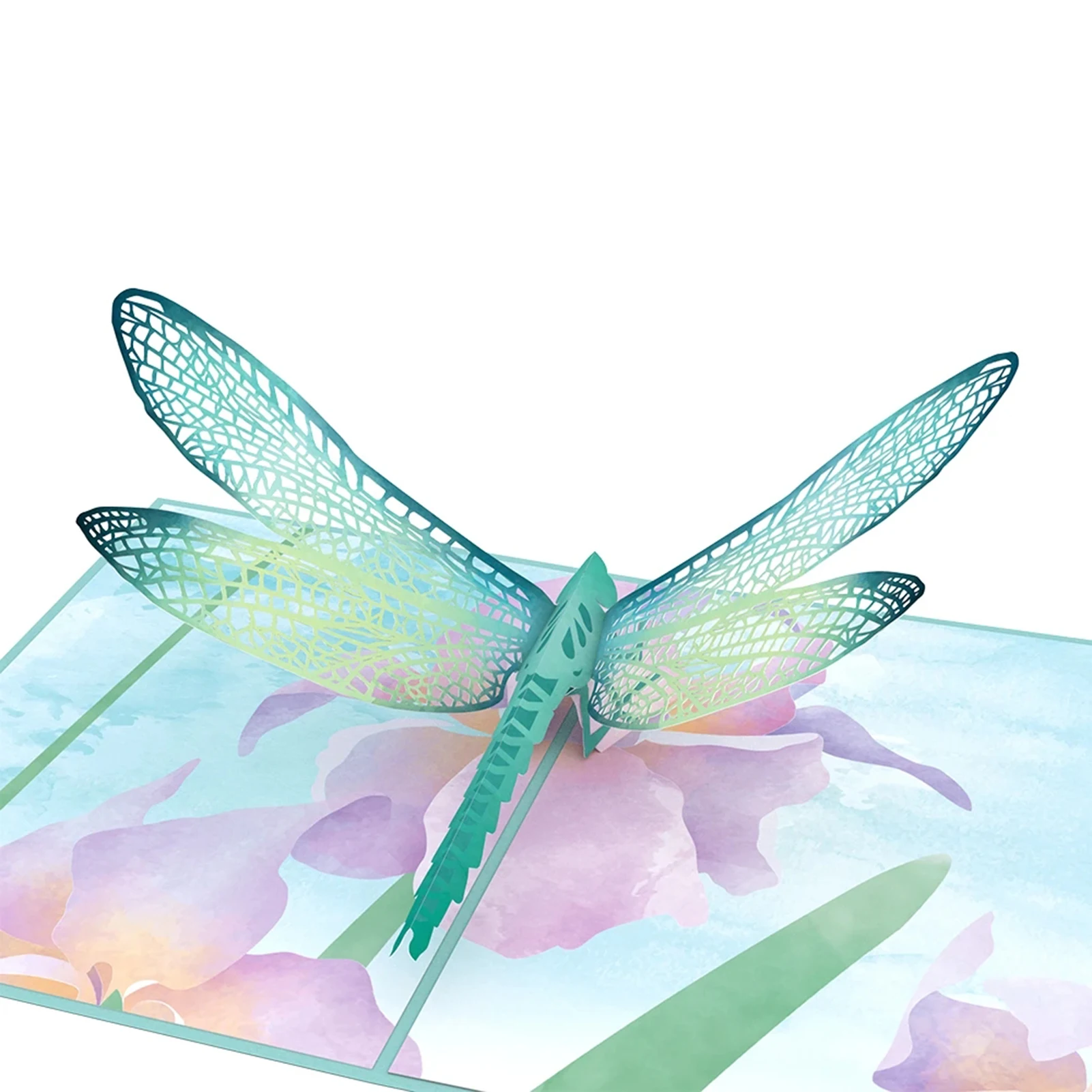 

Pop Up Birthday Card 3D Dragonfly Greeting Card Handmade Dragonfly Gift Card Decoration Funny And Creative Pop-Up Paper Card For