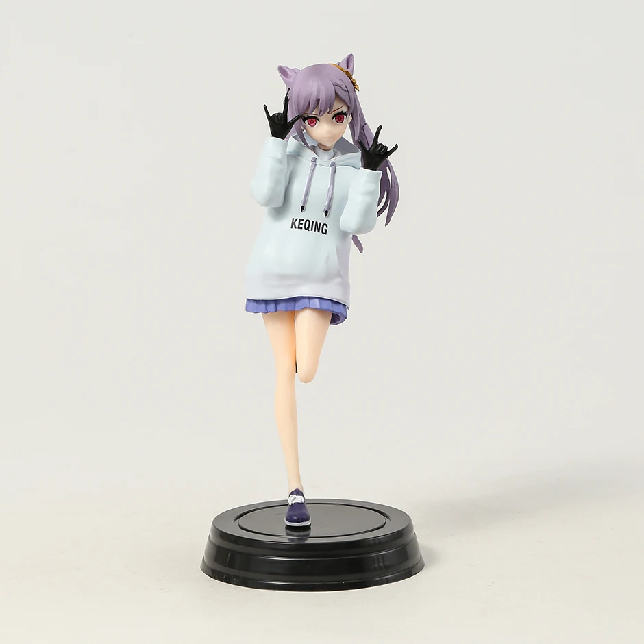 

18 см фигурка Genshin Impact Keqing Толстовка Ver фигурка коллекция игрушек фигурная модель из ПВХ
