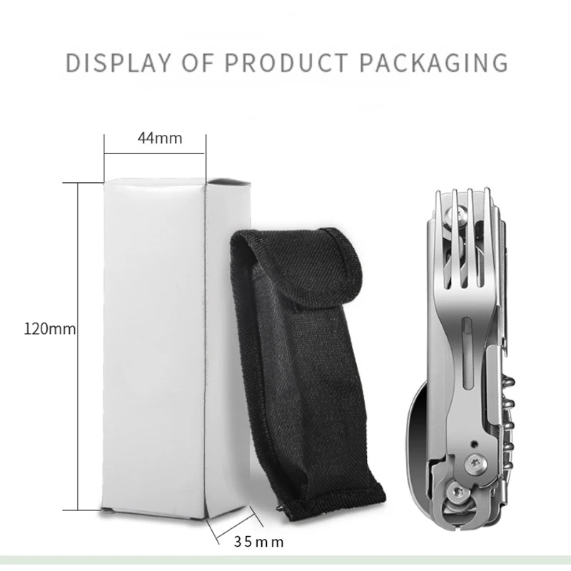 Походные столовые приборы из нержавеющей стали складная посуда нож вилка ложка