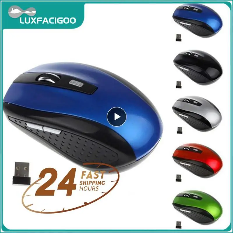 

1~5PCS Gaming Wireless Mouse Ergonomic Mouse 6 Keys 2.4GHz Mause Gamer Computer Mouse Mice For Gaming Office