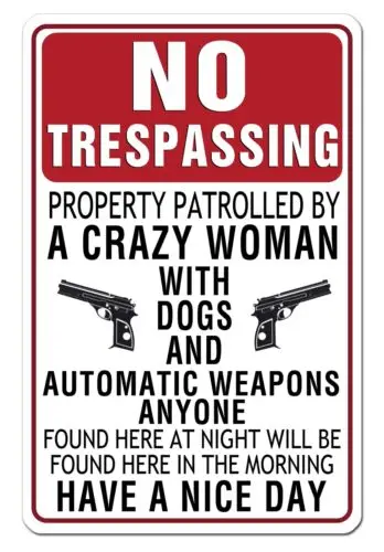 Забавные знаки без ограничений безопасности личной собственности безопасность