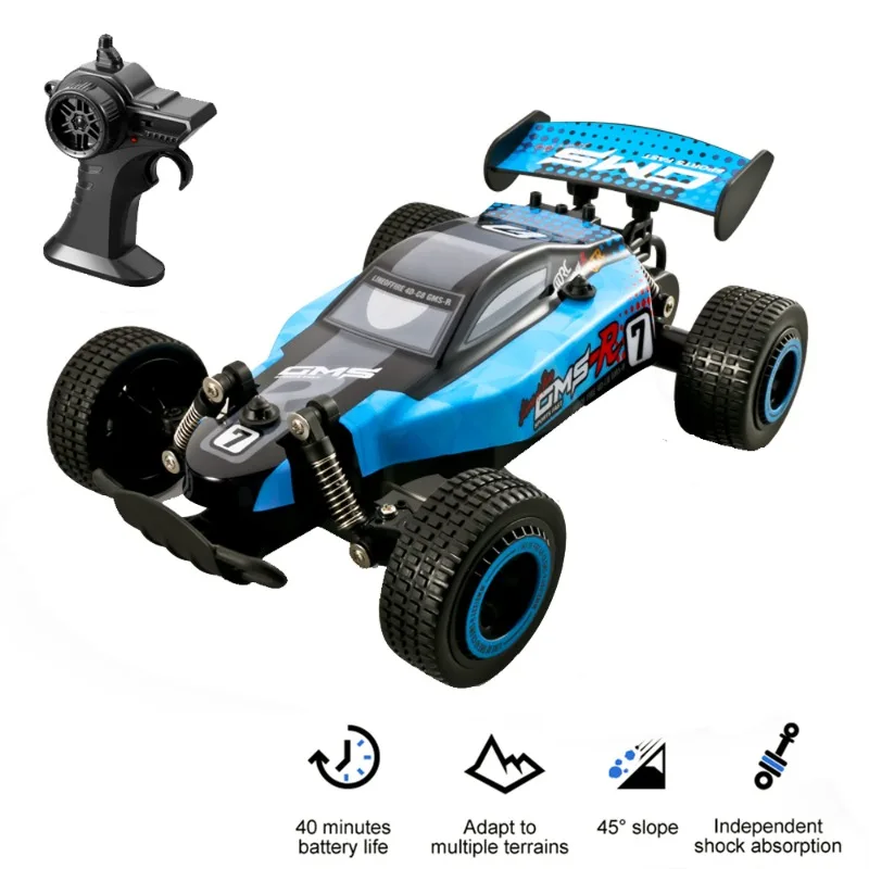 

RC Car C8 30KM/h High Speed 2.4Ghz 2WD 1:18 All Terrain Off-Road Remote Control Car Desert Buggy Gift Toy for Kids