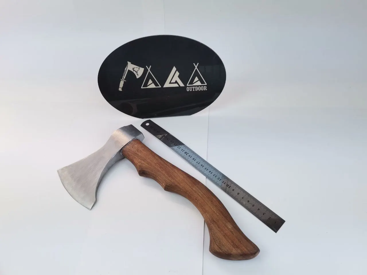 구매 PALTA Elm 캠핑 도끼 생존 Machete Multitool 도끼 Tomahawk 도끼 손으로 만든 단조 탄소강 전술 사냥 야외 2021