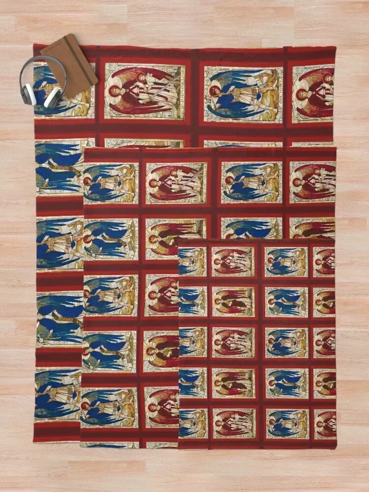 Одеяло St MIchael Gabriel Raphael and Uriel Archangel Angel Saint термозабавный подарок одеяла