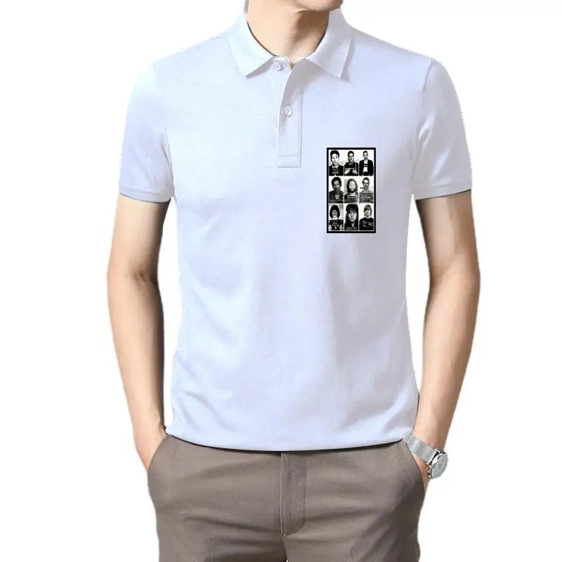

Одежда для гольфа, мужские знаменитости рок-звезды, винтажная хипстерская Ретро футболка-поло с графическим принтом 26B в стиле унисекс