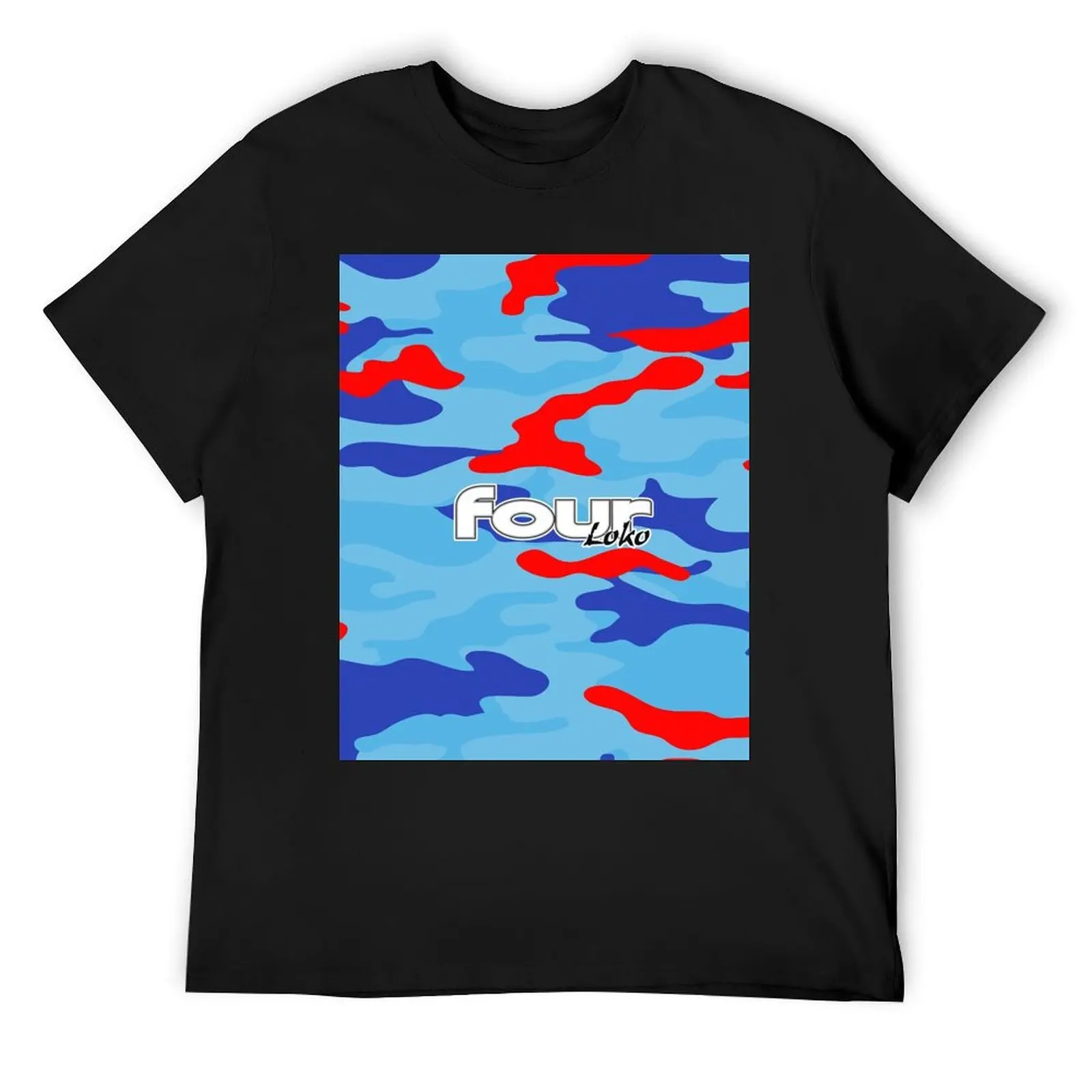 Синяя футболка Razz Camo 4loko спортивная одежда больших размеров для мужчин